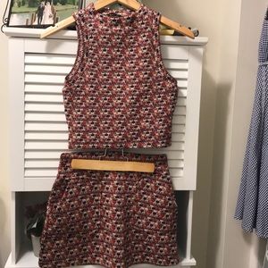 Zara jacquard coordinating set! Skirt has pockets